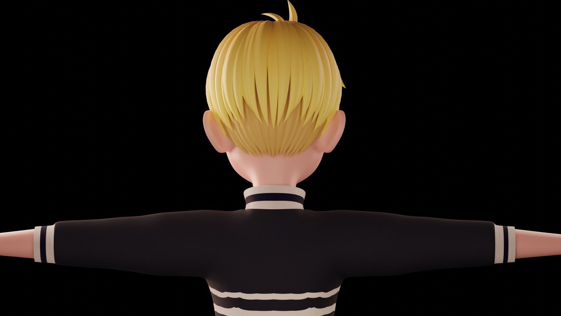 Cartoon Boy - Fully Rigged Low-poly 3D model_15