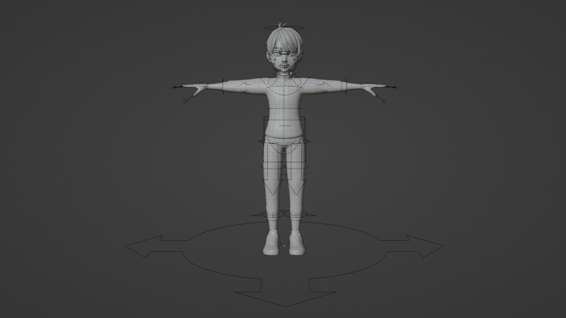 Cartoon Boy - Fully Rigged Low-poly 3D model_17