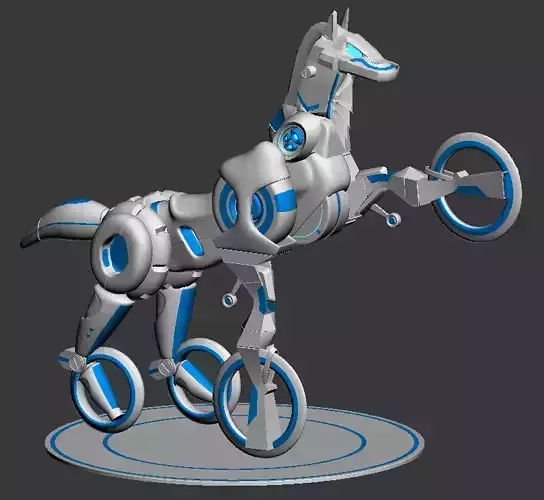 Science Horse 3d modeling 