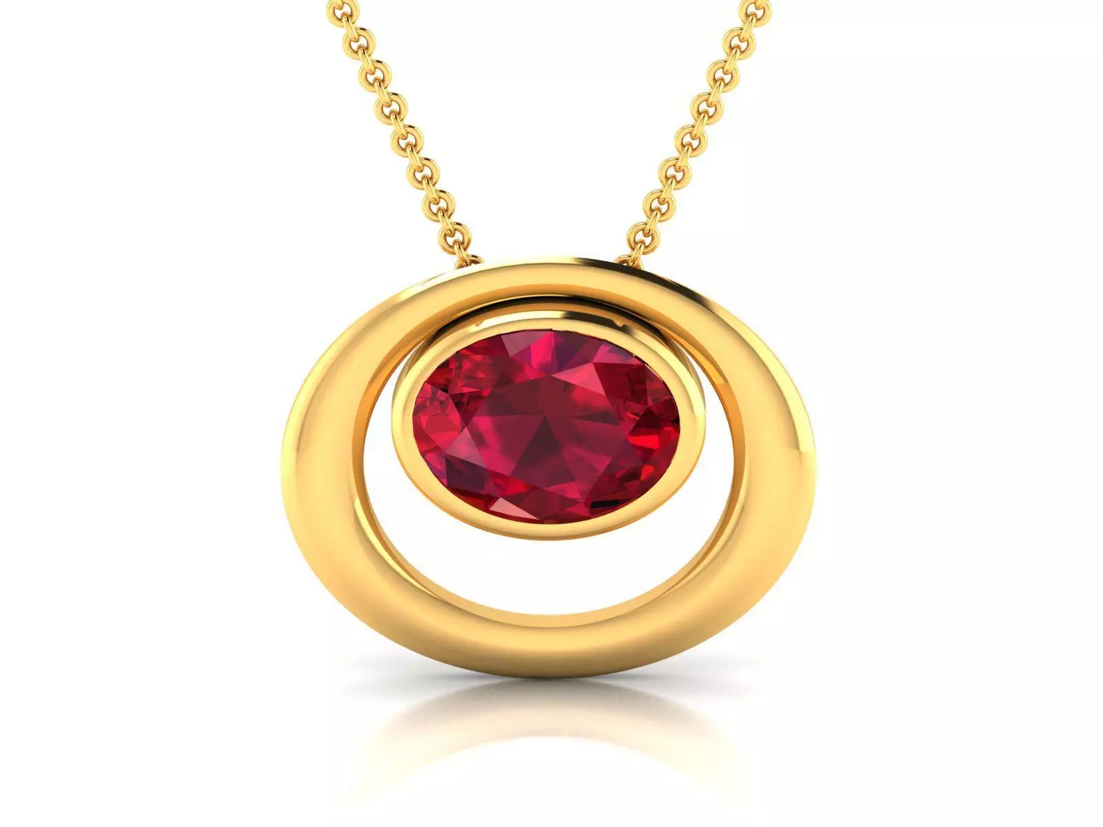  Women Oval Diamond Pendants 3dm STL OBJ FBX Render Details 3D print model_0