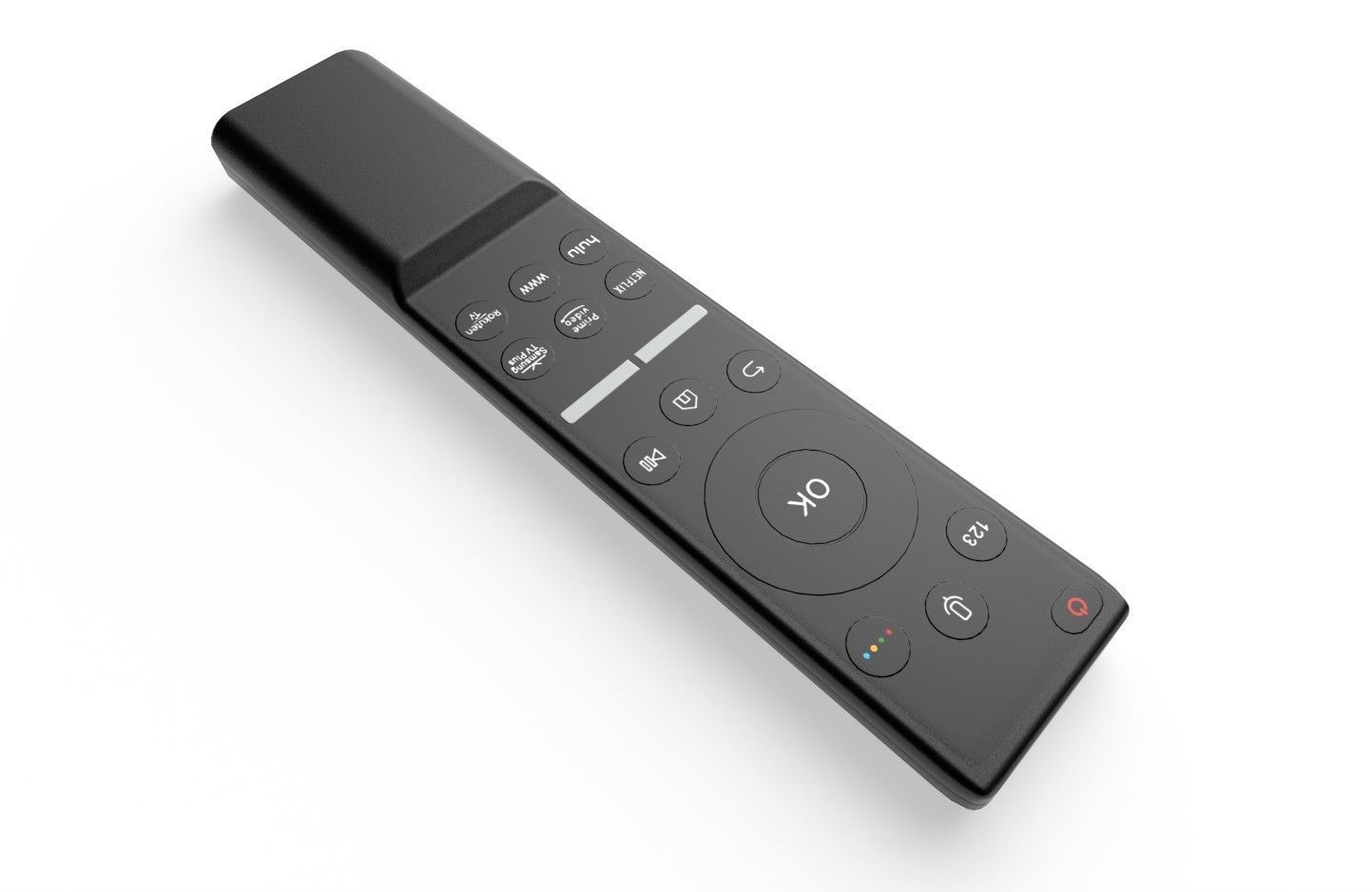Tv Remote 06 Low-poly 3D model_8