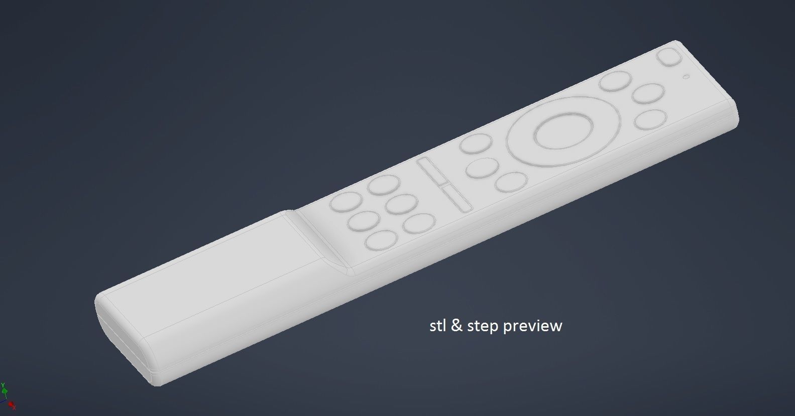 Tv Remote 06 Low-poly 3D model_18