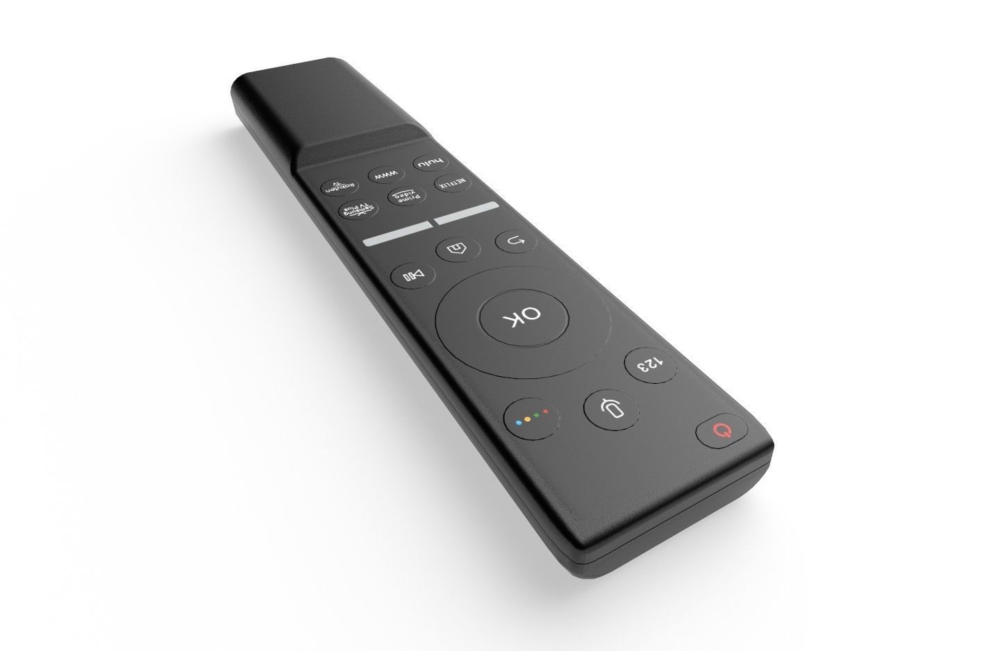 Tv Remote 06 Low-poly 3D model_9
