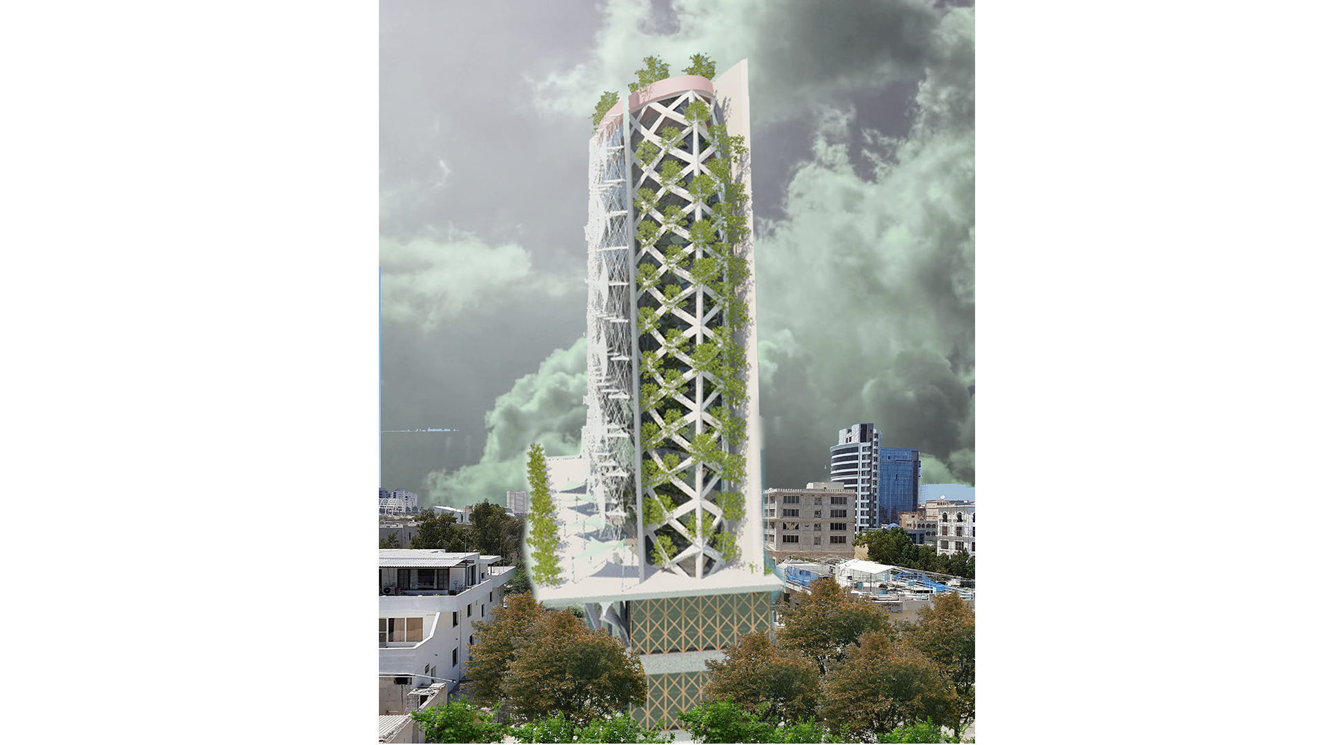 Sustainable Modern Tower 3D model_7