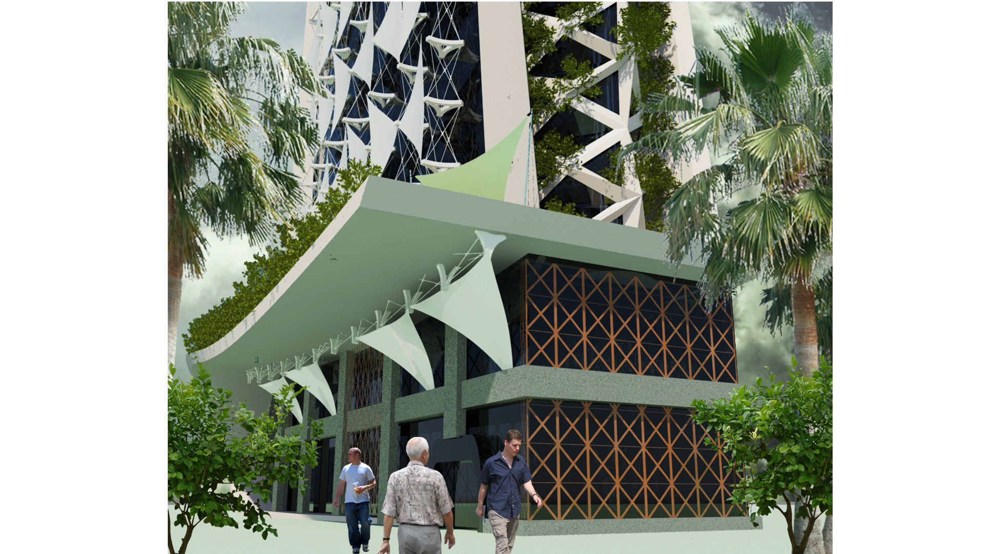 Sustainable Modern Tower 3D model_6