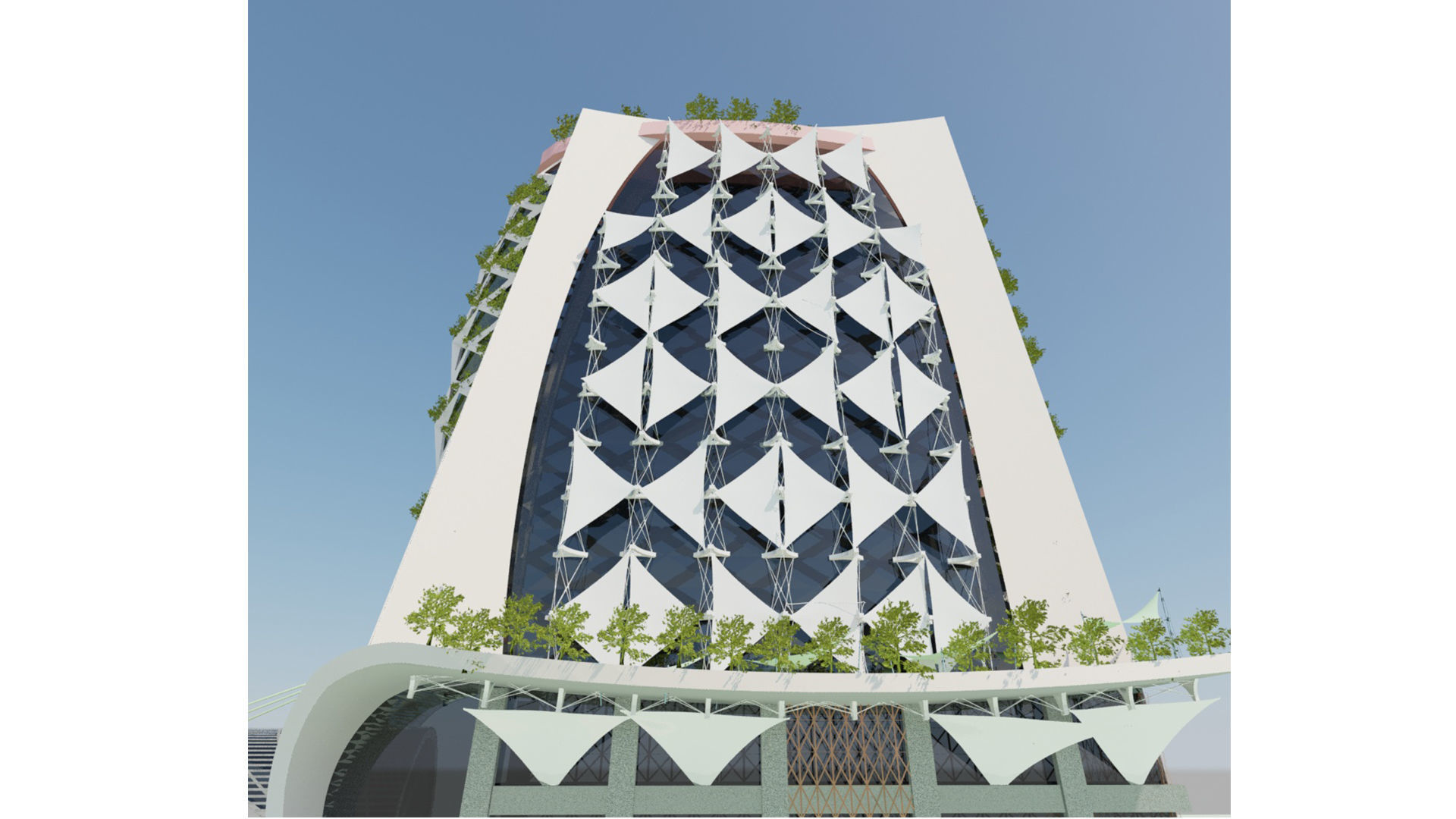 Sustainable Modern Tower 3D model_5