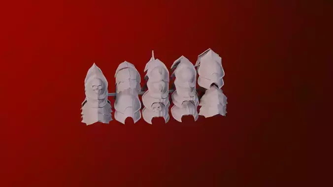 Ghoul Cannibal Pauldrons 3D print model