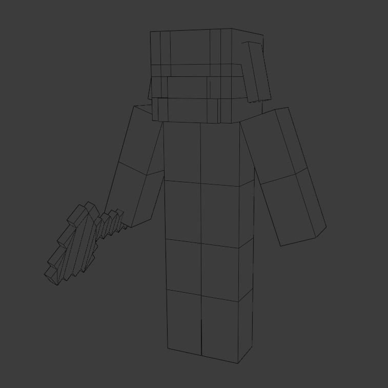 MINECRAFT PIGLIN 3D MODEL RIGGED ANIMATED Low-poly 3D model Low-poly 3D model_18
