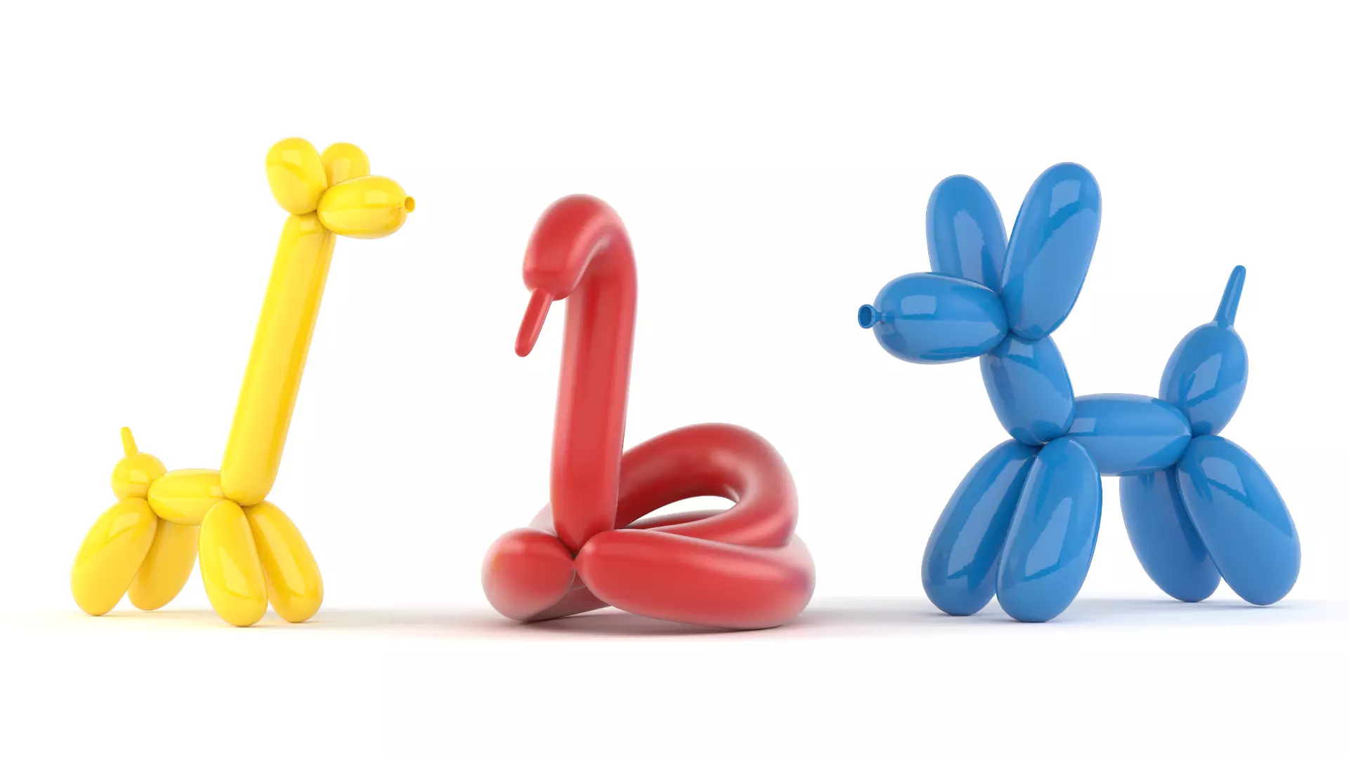 Balloon Animals Collection 3D model_0