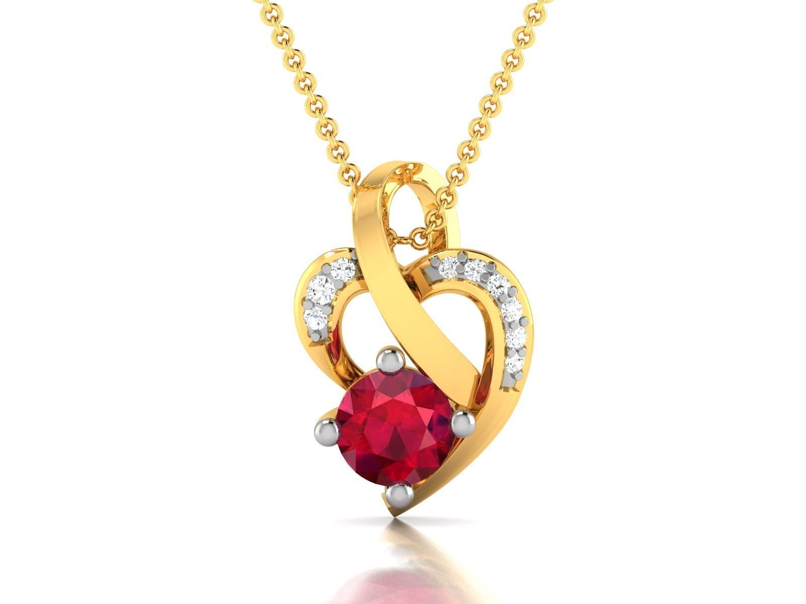 Solitaire Women Pendants 3dm STL OBJ FBX Render Details 3D print model_5