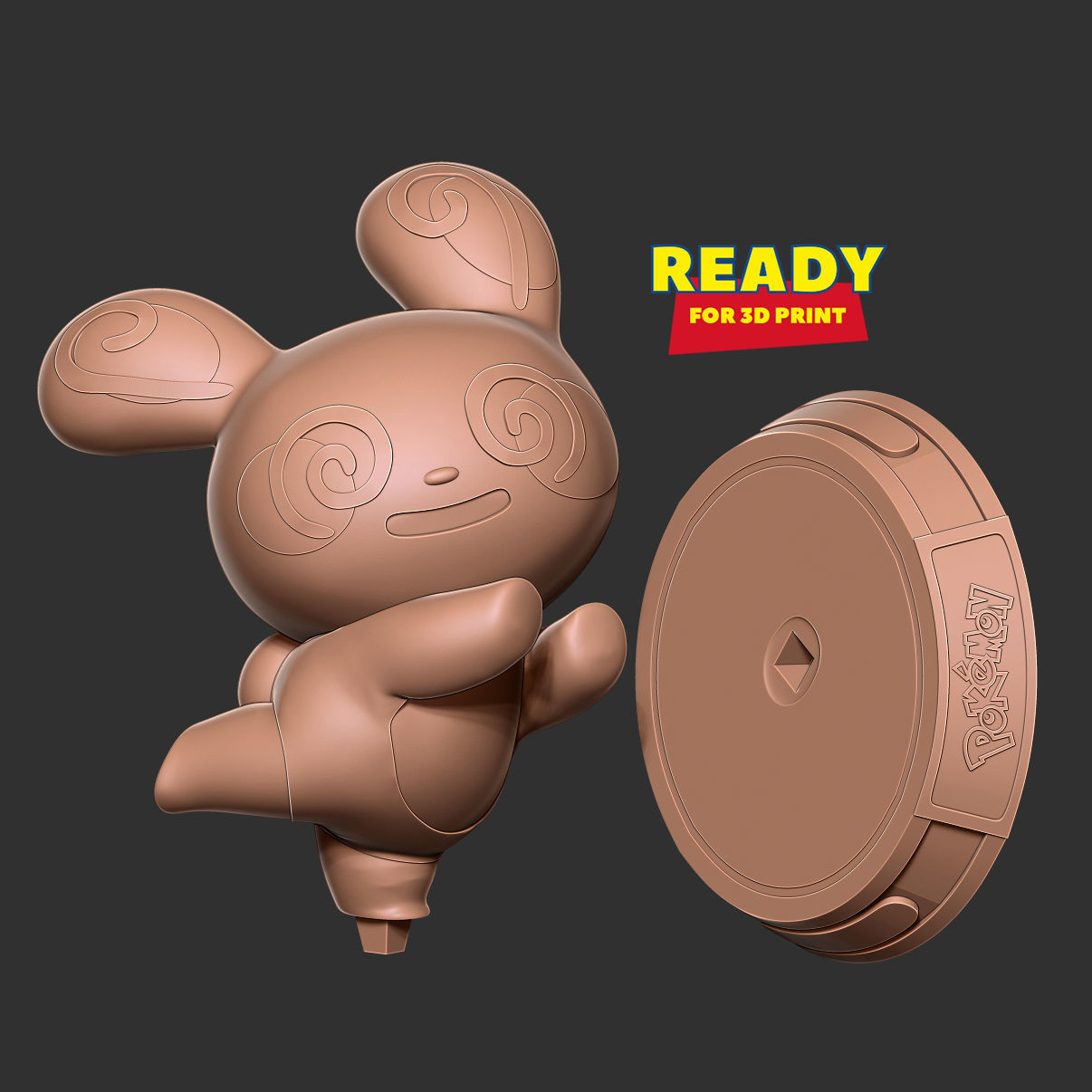 Spinda - Pokemon Fanart 3D print model_2