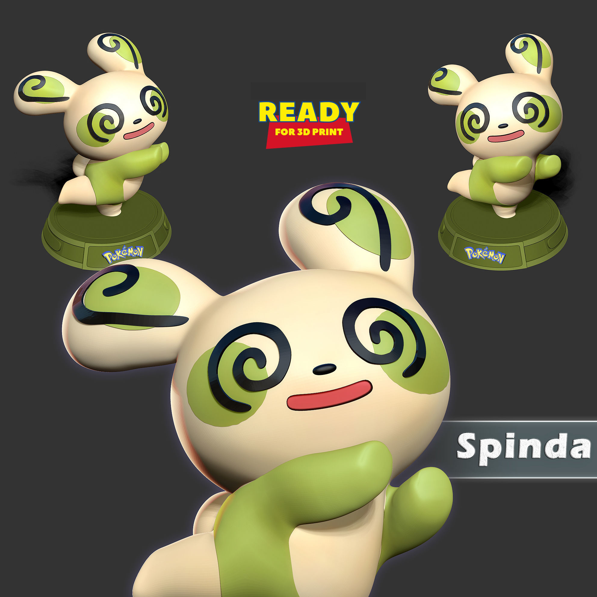 Spinda - Pokemon Fanart 3D print model_1