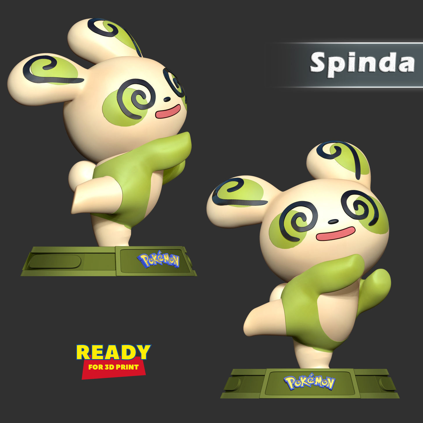 Spinda - Pokemon Fanart 3D print model_3