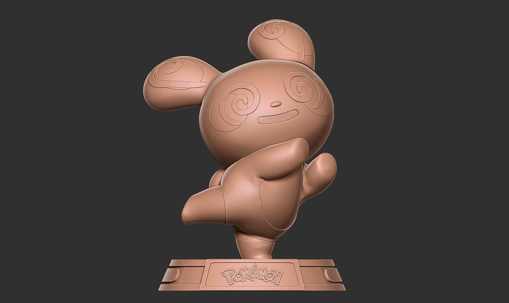 Spinda - Pokemon Fanart 3D print model_10