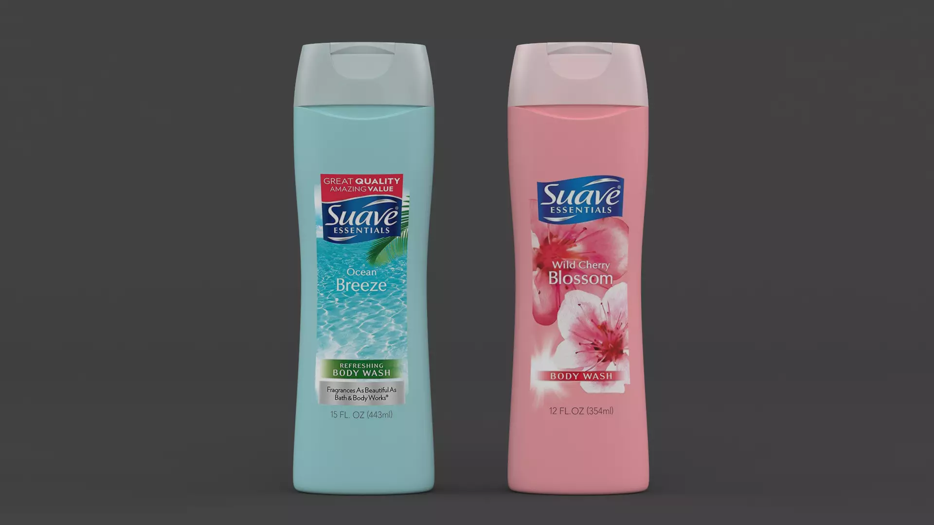 Suave Essentials Body Wash 3D model_0