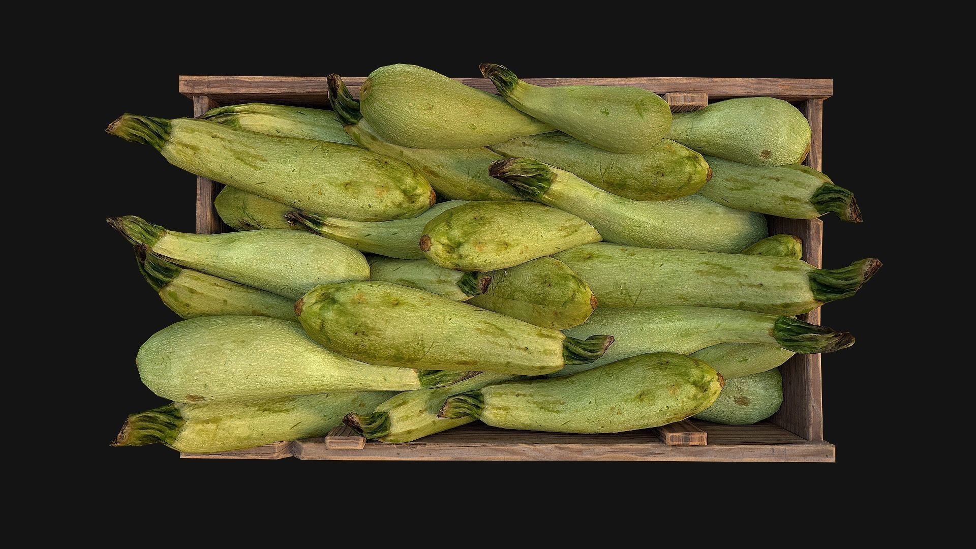 Crate Marrows Box Stand Low-poly 3D model_13