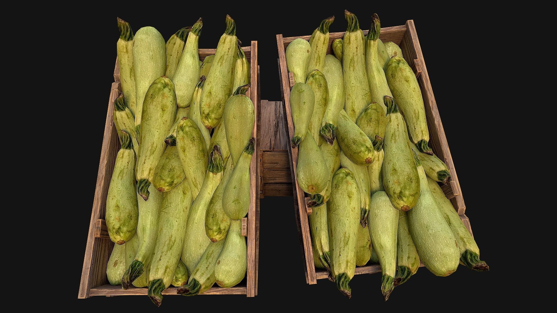 Crate Marrows Box Stand Low-poly 3D model_19