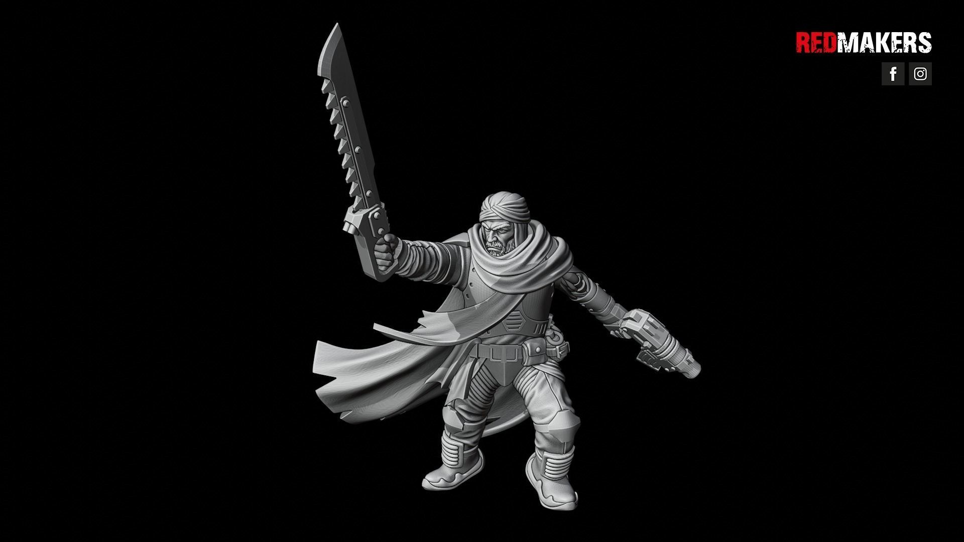 Desert Raiders - Officer of the Imperial Force 3D print model_8