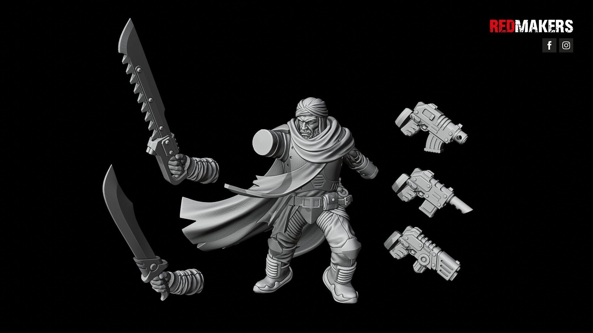 Desert Raiders - Officer of the Imperial Force 3D print model_12