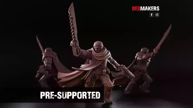 Desert Raiders - Officer of the Imperial Force 3D print model Desert Raiders - Officer of the Imperial Force 3D print model