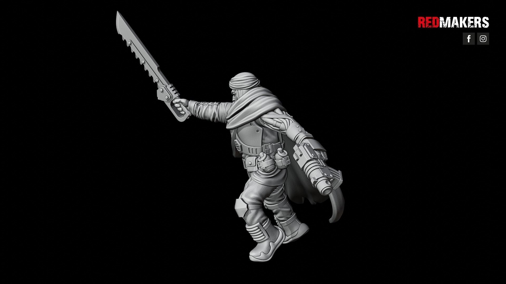 Desert Raiders - Officer of the Imperial Force 3D print model_11