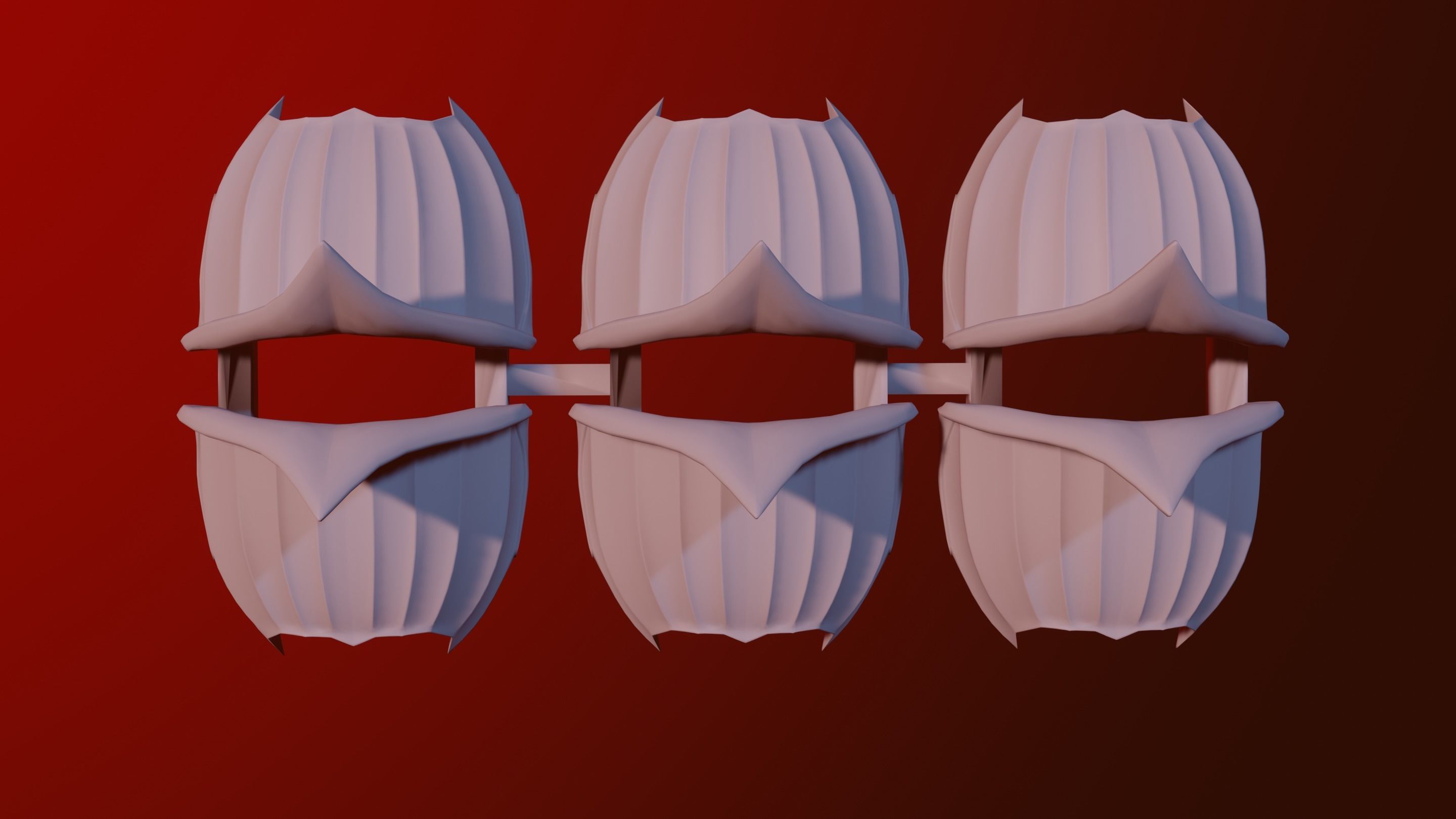 Cannibal Knight Ghould Shoulders 3D print model_3