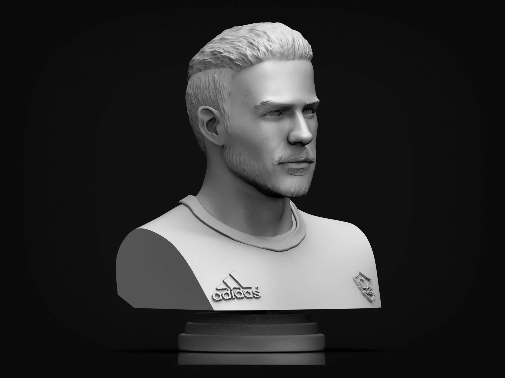 David Beckham 3D Printable Bust 3D print model