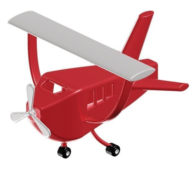 Mini Aircraft Toy 3D model_1