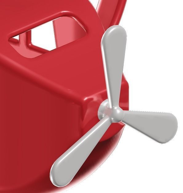 Mini Aircraft Toy 3D model_3