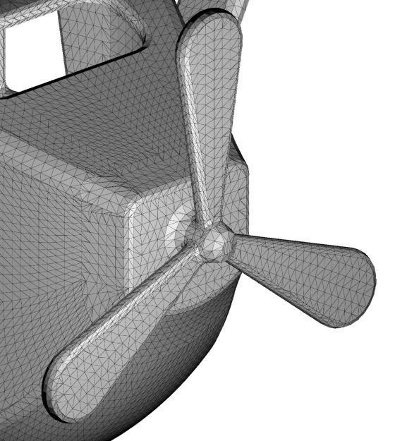 Mini Aircraft Toy 3D model_4