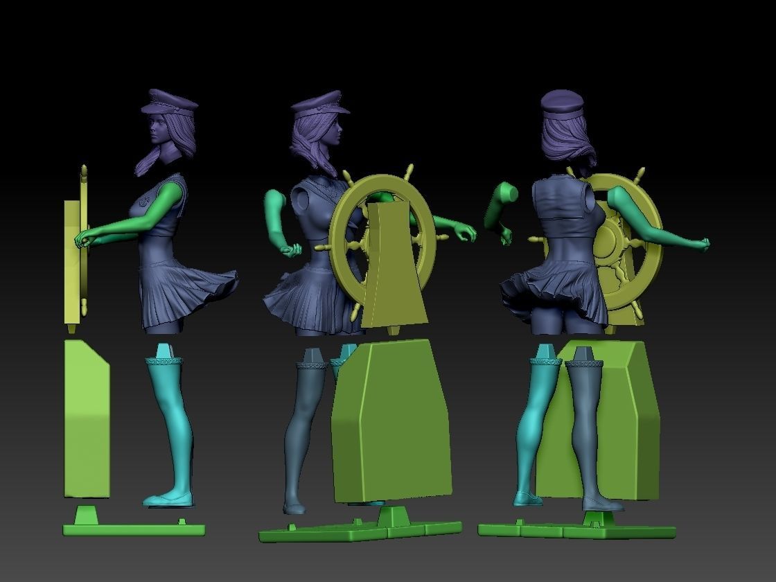 LADY CAPTAIN 3D print model_2