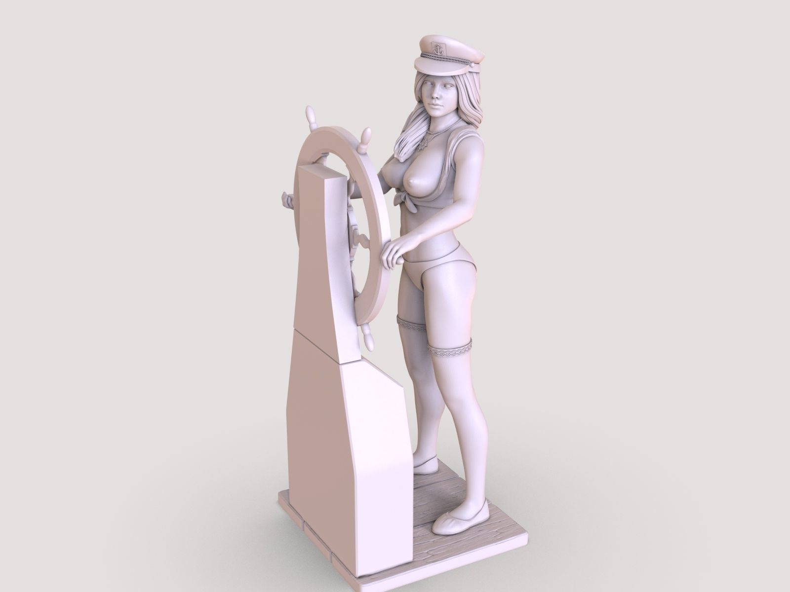LADY CAPTAIN 3D print model_11