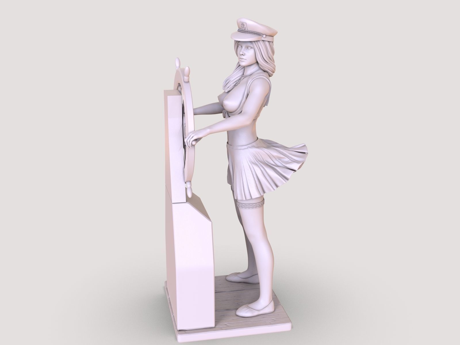 LADY CAPTAIN 3D print model_12