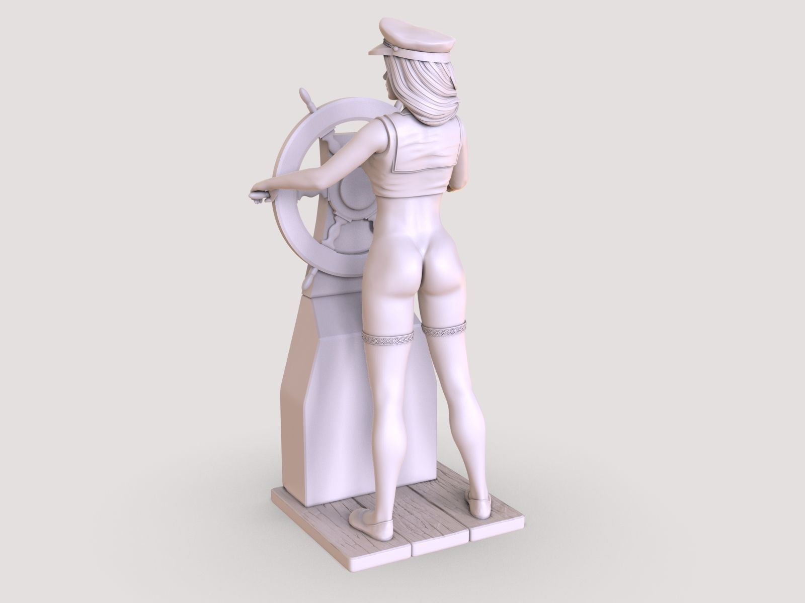 LADY CAPTAIN 3D print model_13