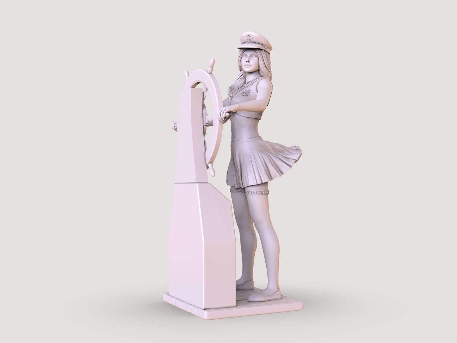 LADY CAPTAIN 3D print model_9