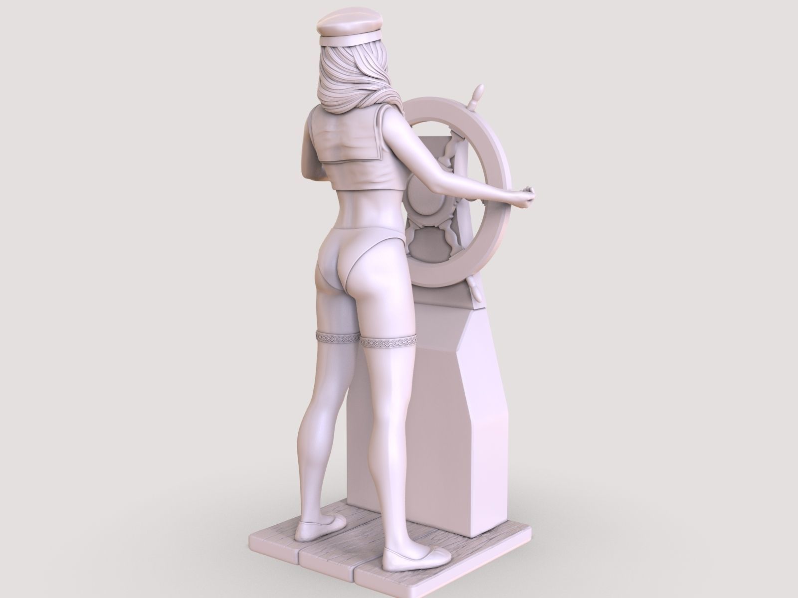 LADY CAPTAIN 3D print model_10