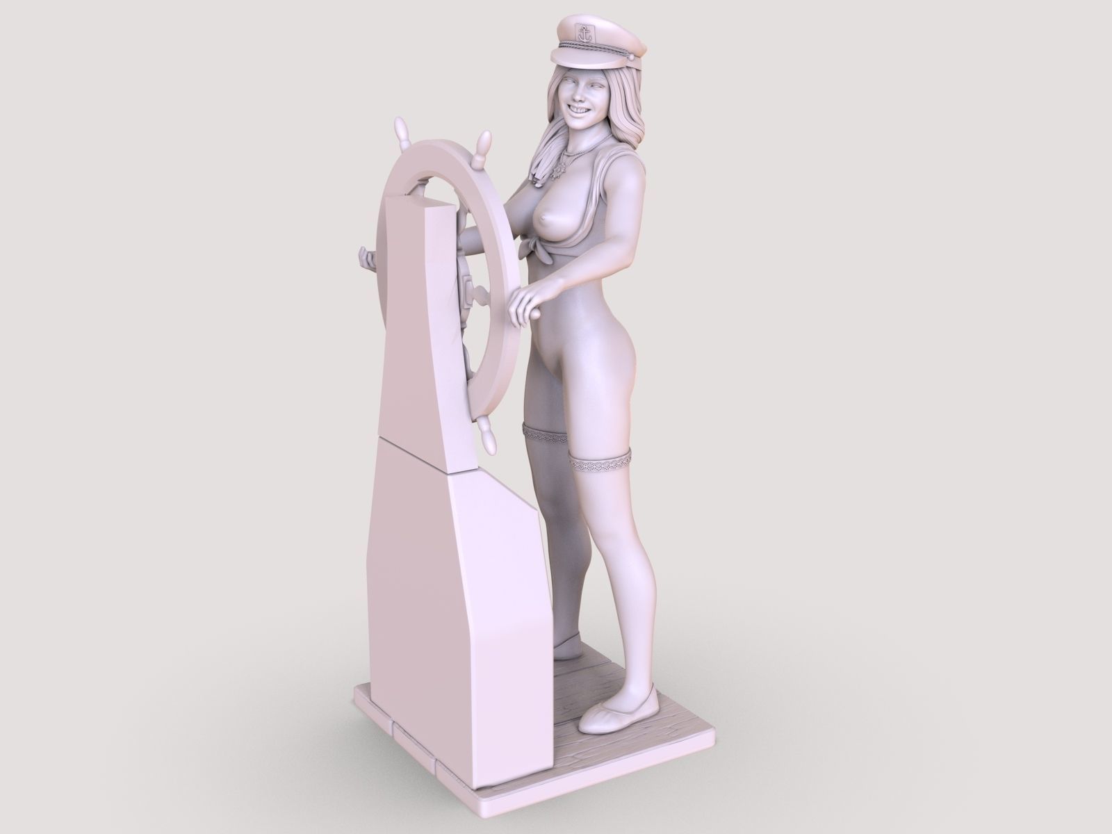 LADY CAPTAIN 3D print model_14
