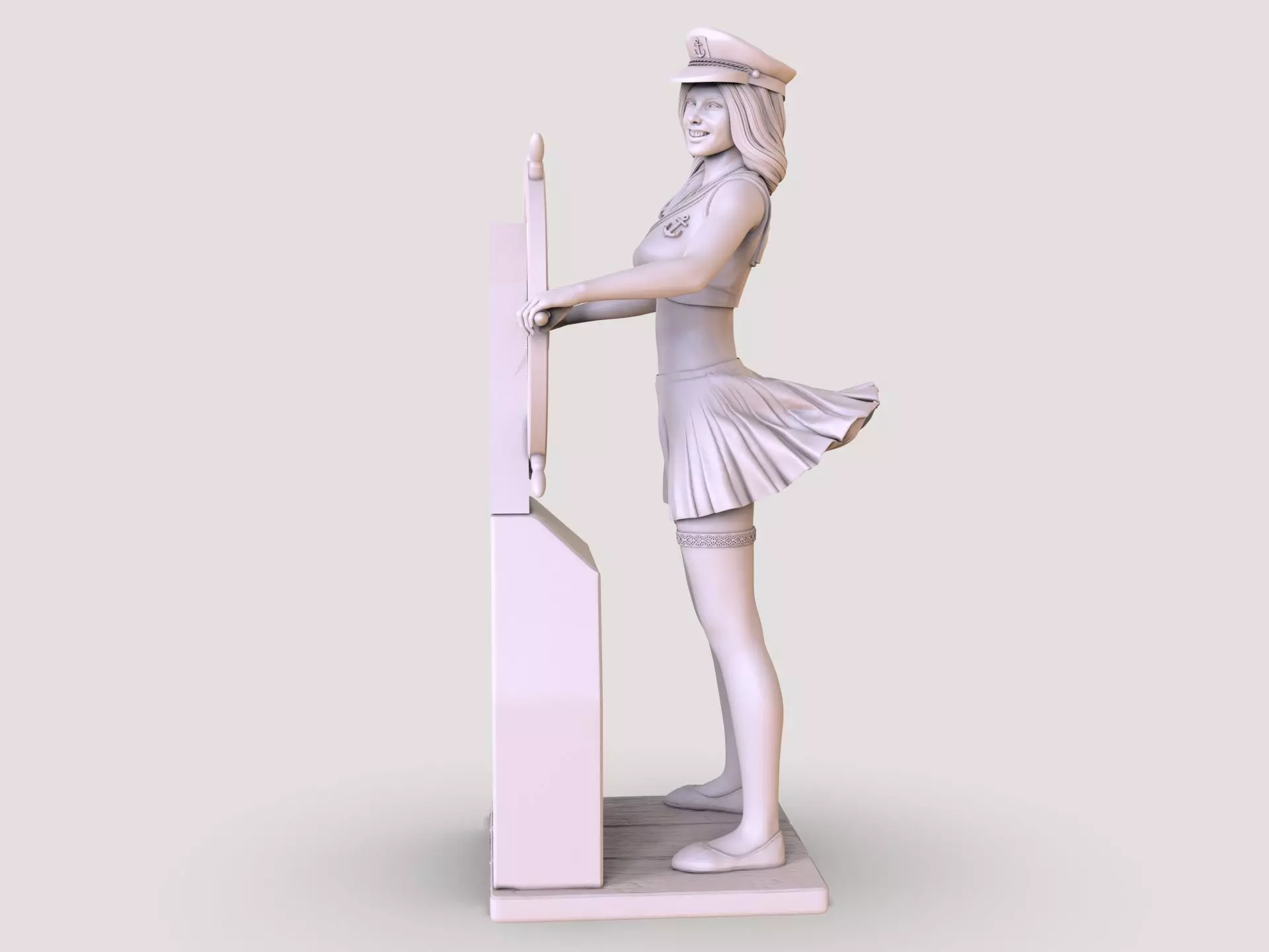 LADY CAPTAIN 3D print model_0