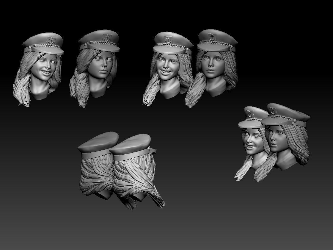 LADY CAPTAIN 3D print model_1