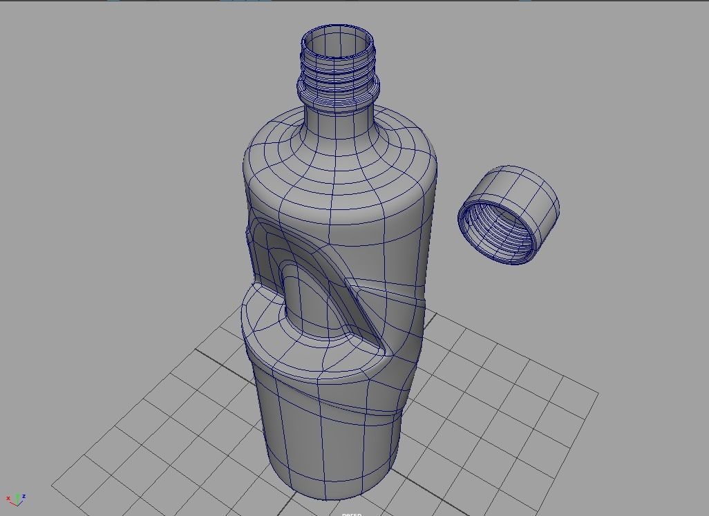House Hold Series - 49 Unique 3D Bottles - 1st Batch Low-poly 3D model_14