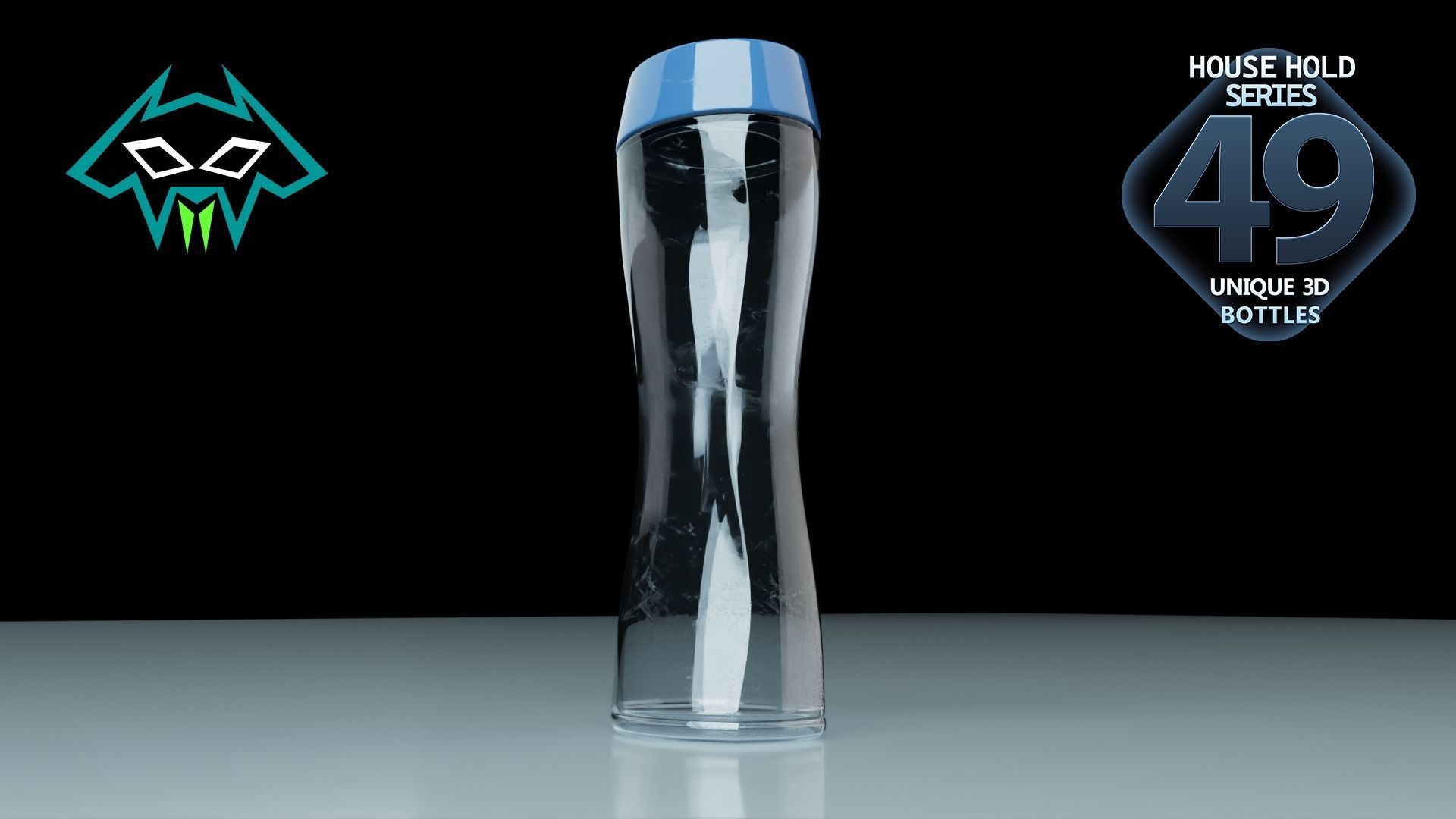 House Hold Series - 49 Unique 3D Bottles - 1st Batch Low-poly 3D model_4