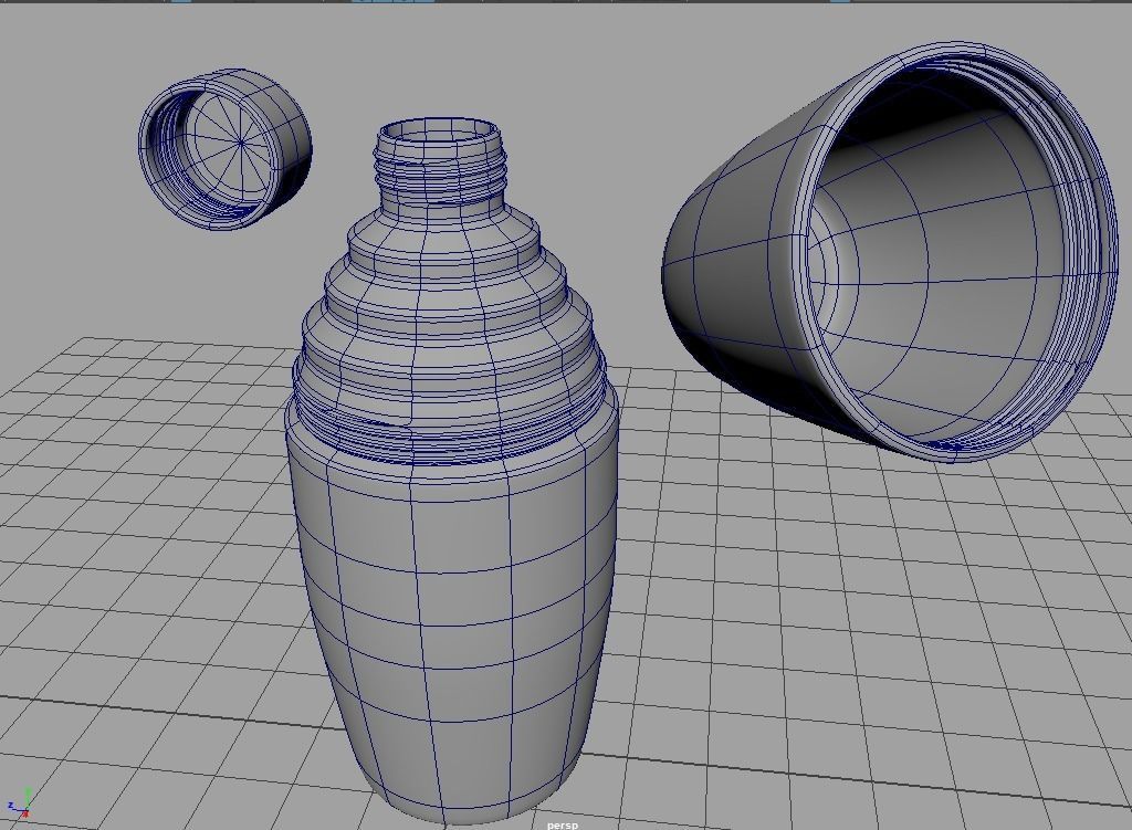 House Hold Series - 49 Unique 3D Bottles - 1st Batch Low-poly 3D model_12