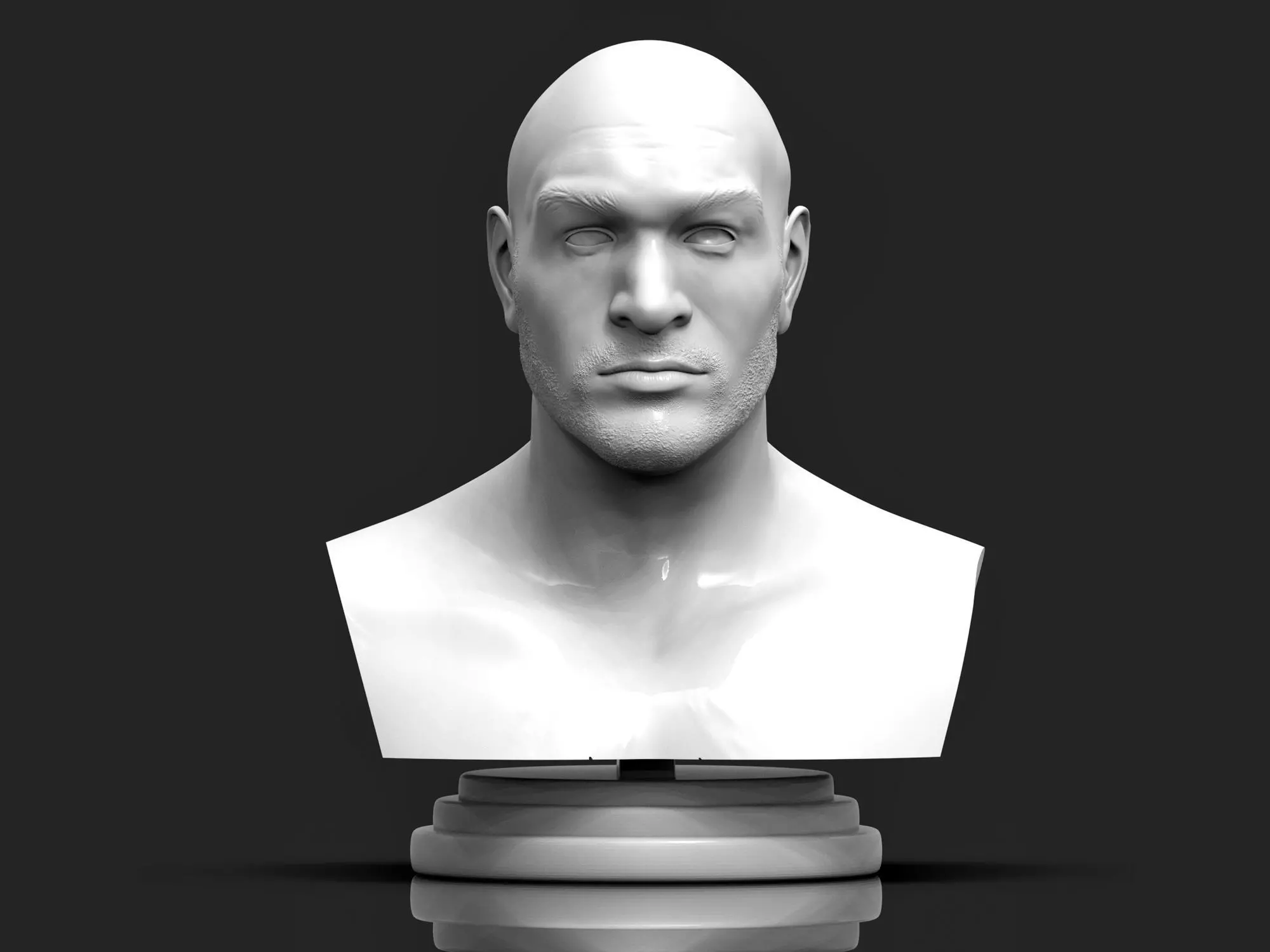 Tyson Fury 3D Printable Bust 3D print model_0