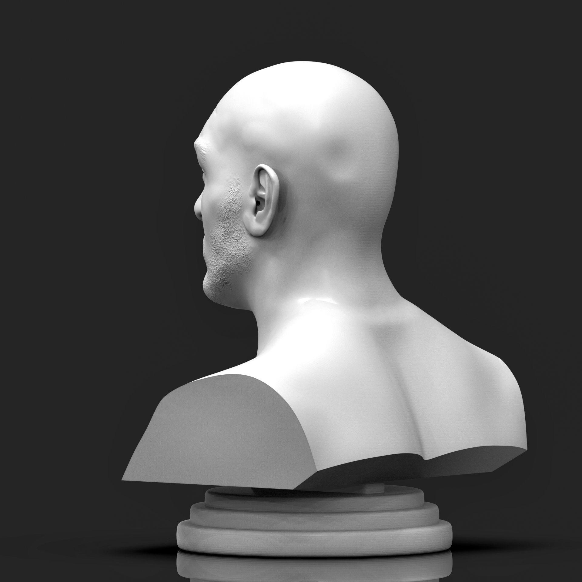 Tyson Fury 3D Printable Bust 3D print model_6