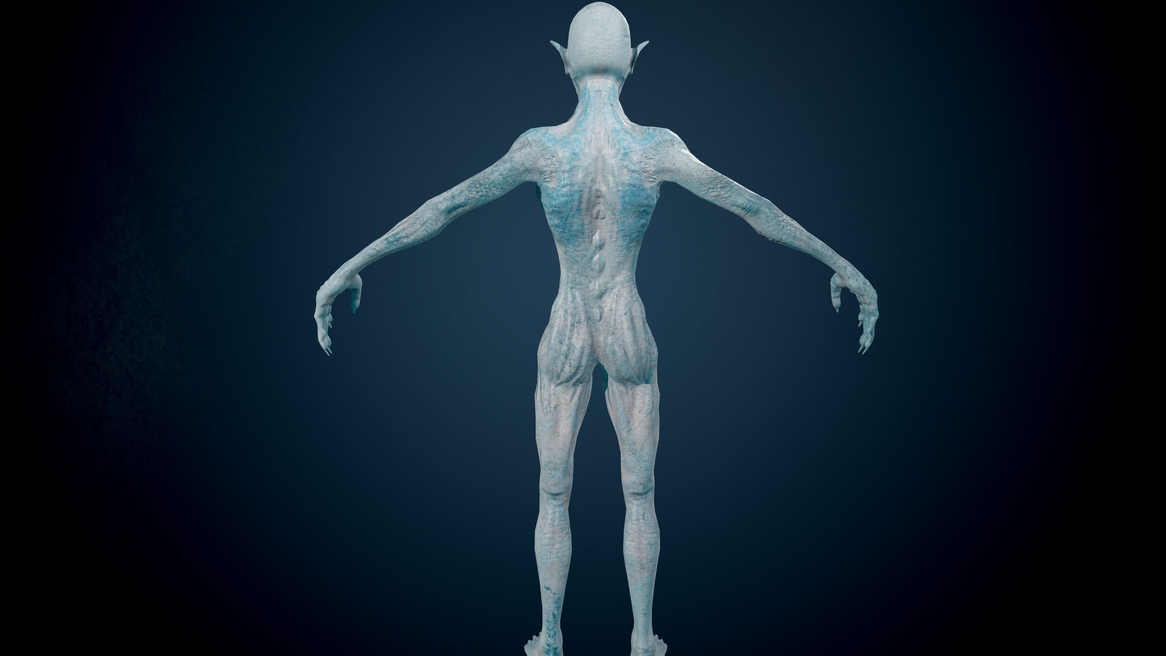 Ghoul zombie skeleton 3D Model Collection_18