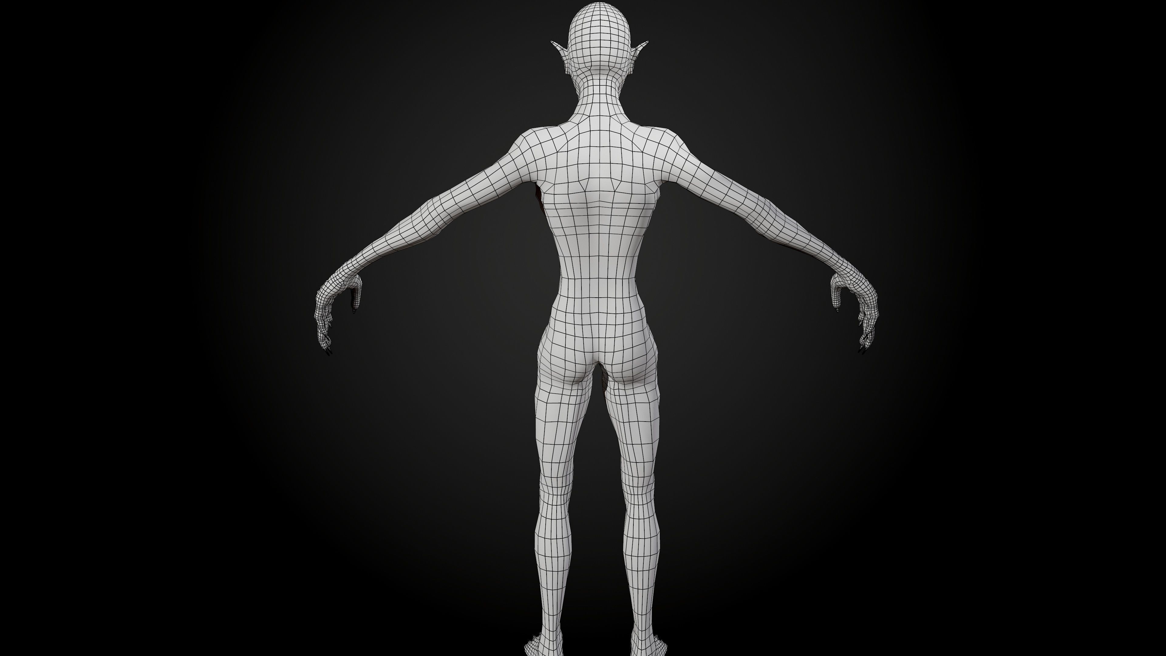 Ghoul zombie skeleton 3D Model Collection_26