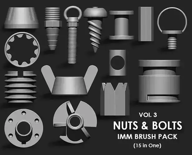 Nuts and Bolts IMM Brush Pack 15 in One Vol 3
