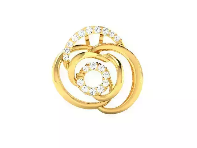 Solitaire Women Pendant 3DM STL OBJ FBX Render Details