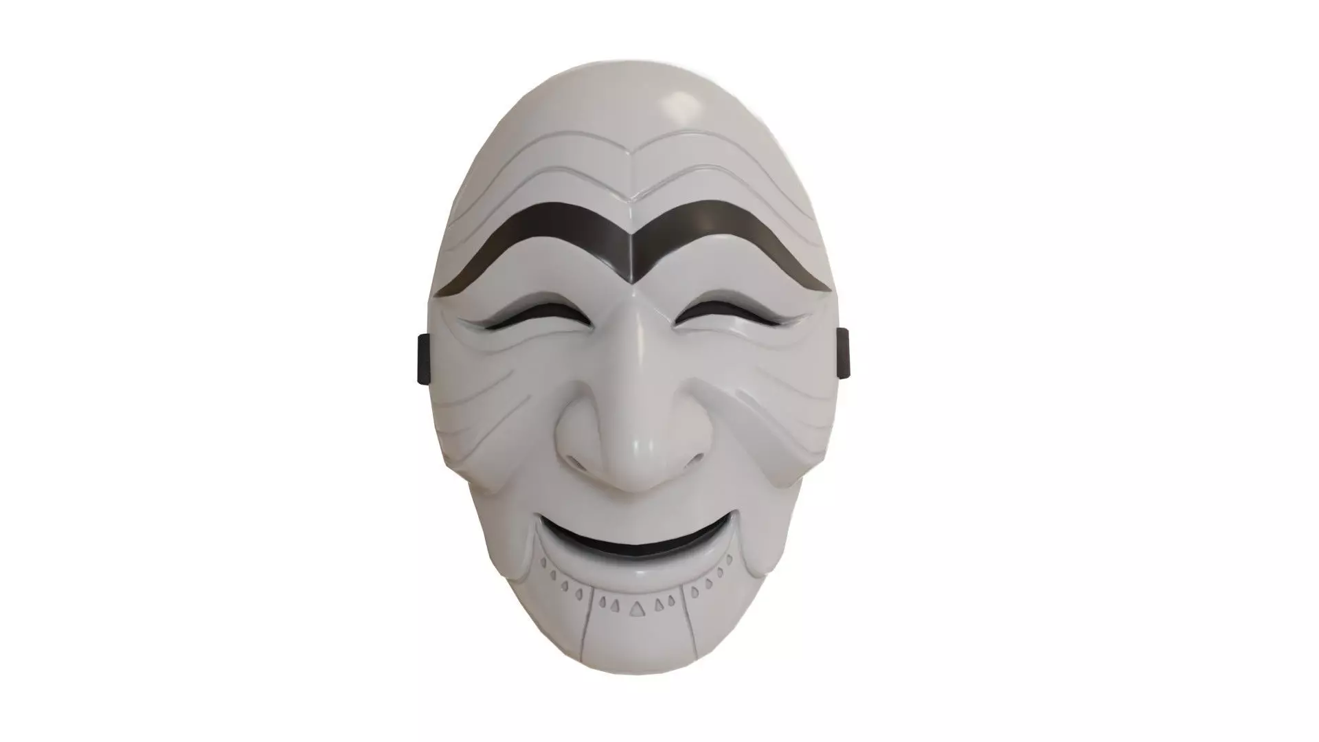 money heist korean Mask 3d Model Lowply Game Animation Low-poly 3D model_0