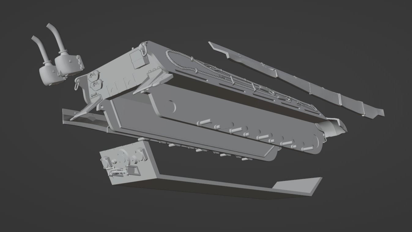 H0 1-87 scale Jagdpanzer VI Jagdtiger 3D print model_19